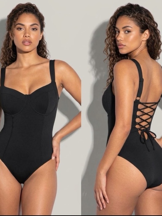 Ta3 Other - TA3 Black Lifty One Piece Swimsuit size Medium D/DD full coverage underwire
